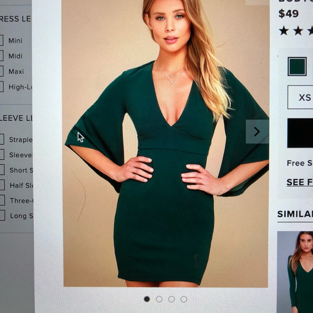 Green semi formal dress